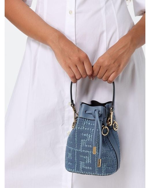 Borsa Tote Donna di Fendi in Blue