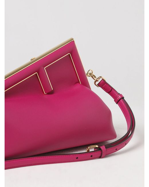 Fendi First Midi Bag in Pink | Lyst