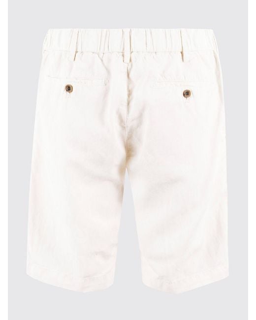 Myths Pink Linen Drawstring Shorts for men