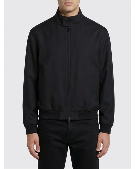 Gucci Black Wool Twill Bomber Jacket for men