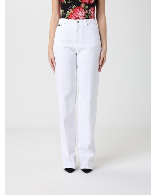 Dolce & Gabbana White Dolce &Amp Gabbana Five-Pocket Jeans