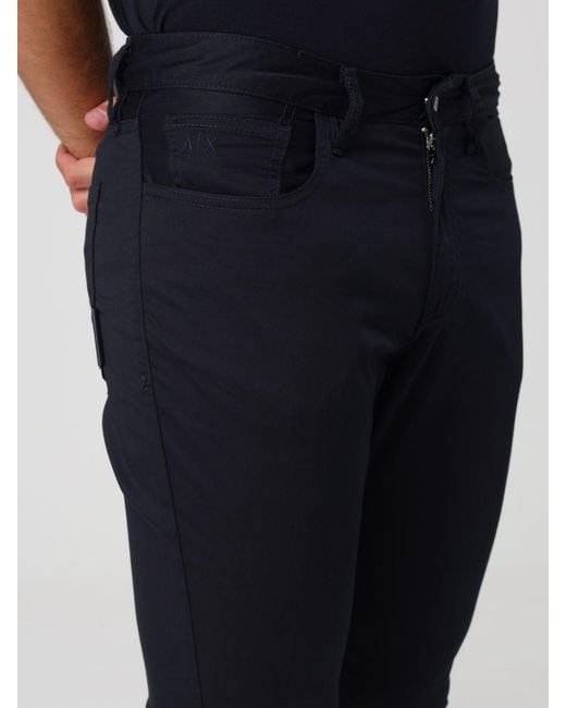 ARMANI EXCHANGE Blue Trousers for men