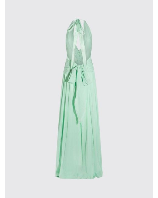 Blumarine Green Viscose Long Dress