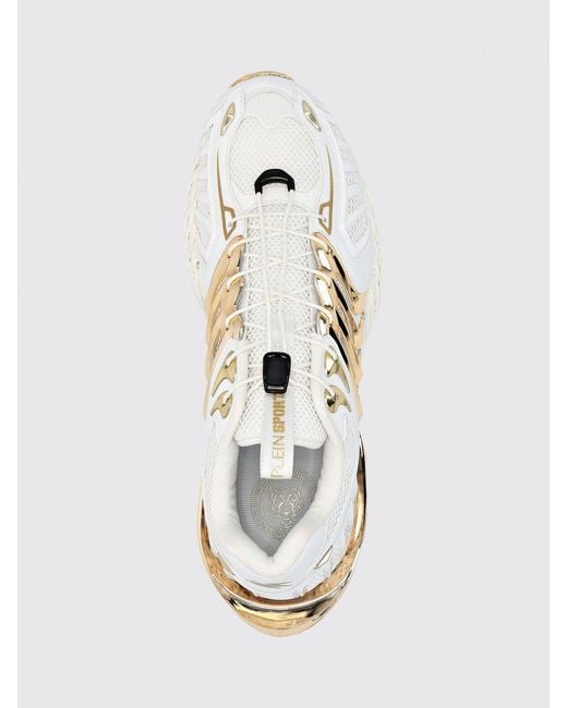 Philipp Plein Natural The Thunder Stroke Gen X 02 Mesh Sneakers With A Chunky Sole for men