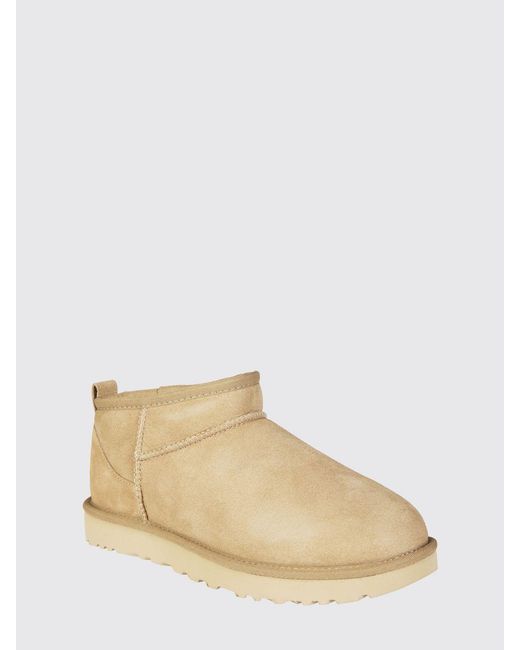Ugg Natural Classic Ultra Mini Suede Ankle Boots