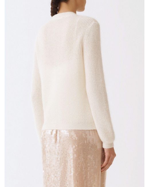 Fabiana Filippi Natural Alpaca Mohair Wool Cardigan