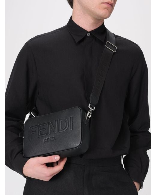 Borsa Camera Case Roma di Fendi in Black da Uomo