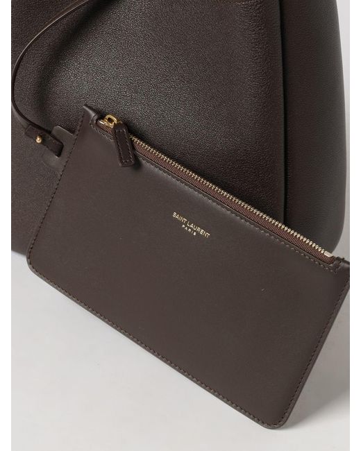 Saint Laurent Black Le 5 À 7 Leather Bag