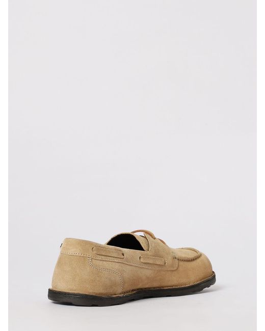 Moschino Couture Natural Suede Boat Loafers for men