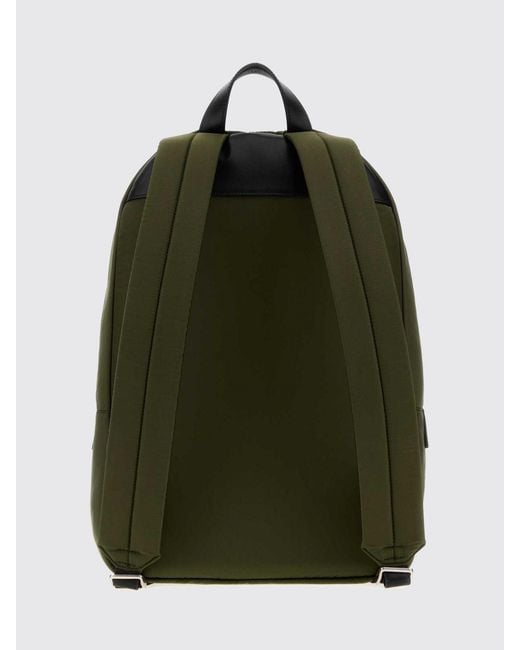 Jil Sander Green Nylon Backpack With Applied Logo And Adjustable Straps