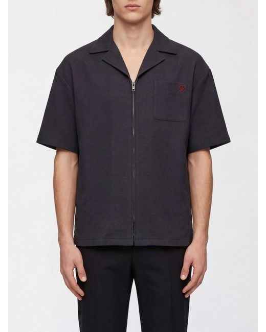 Loewe Black Wool Shirt for men