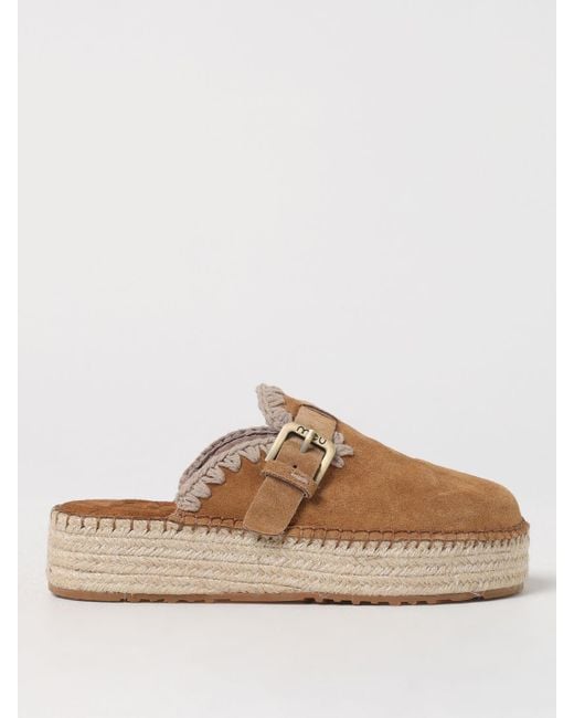 Mou Brown Keilabsatz Schuhe Damen