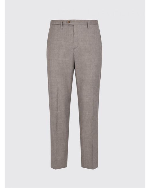 Briglia 1949 Gray Slim Fit Tailored Trousers for men