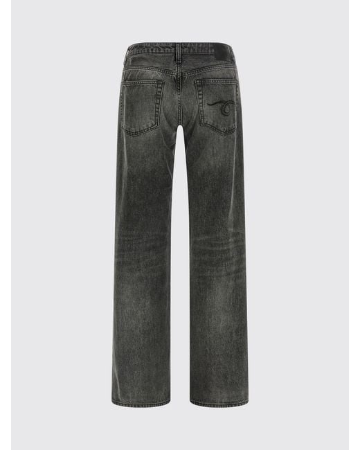 R13 Gray Denim Straight Jeans