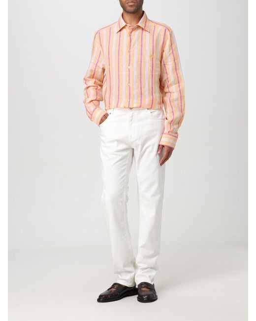Camisa Hombre Etro de hombre de color Pink