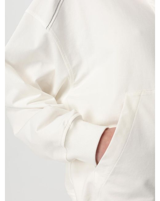 Brunello Cucinelli White Zip-Throughs
