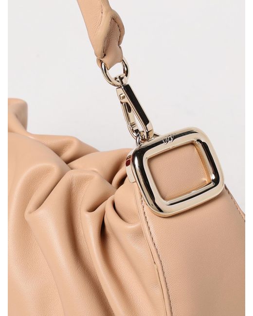 Borsa Media Hobo Viv' Choc Royal di Roger Vivier in Natural