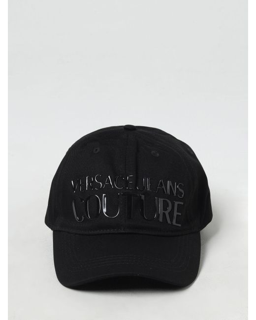 Cappello in twill di Versace in Black da Uomo