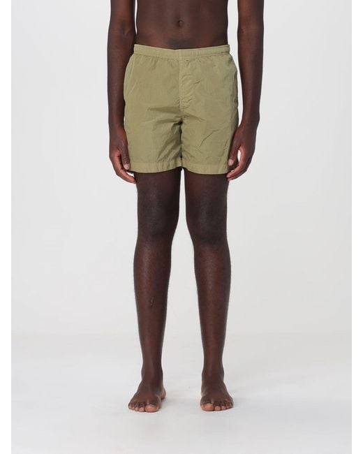 C P Company Natural Polyamide Swim Shorts With Elasticated Waist for men