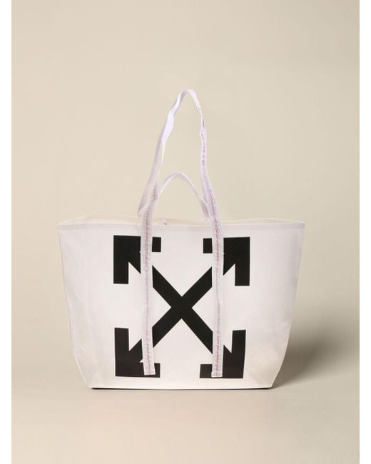 Off-White c/o Virgil Abloh Canvas Commercial Tote Bag Off White