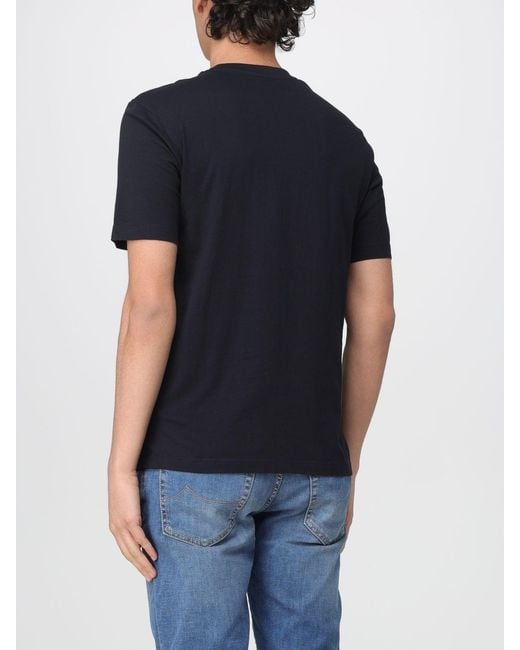 Blauer Black Basic Cotton T-Shirt for men