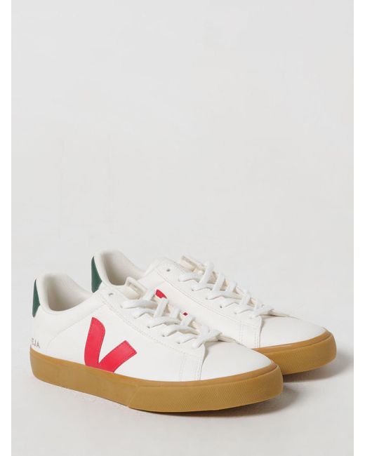 Veja Pink Campo Chromefree Leather Sneakers for men