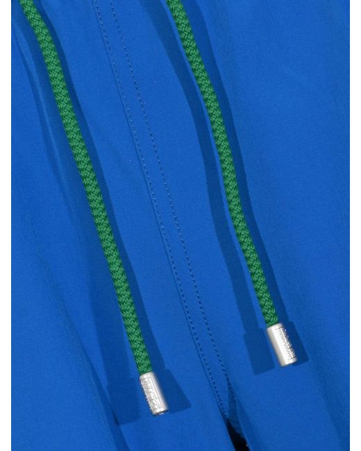 Mc2 Saint Barth Blue Short Swim Shorts With Elasticated Drawstring Waist for men