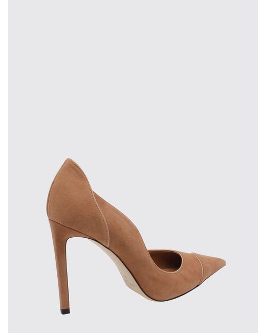 Jimmy Choo Brown Brigitte High-Heeled Suede Court Shoes