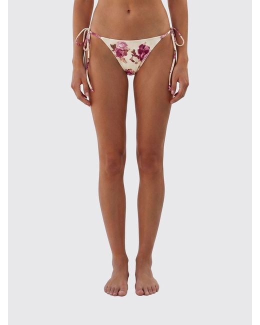 Magda Butrym Orange Printed Stretch Polyamide Bikini Briefs