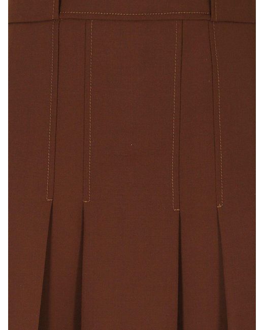 Semicouture Brown Skirt