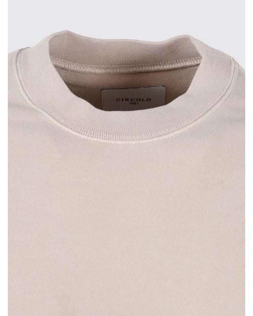 Circolo 1901 Blue Crew Neck Cotton Sweatshirt for men