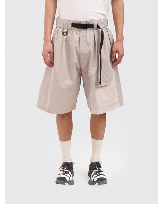 Y-3 Natural Cotton Sport Shorts for men