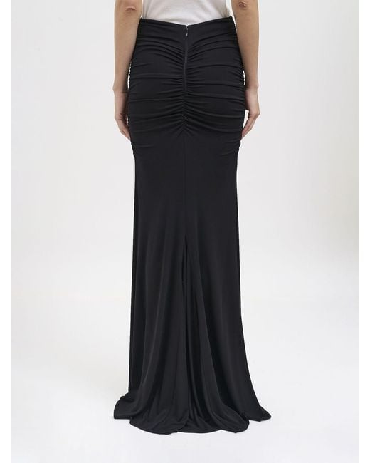 Elisabetta Franchi Black Long Skirt