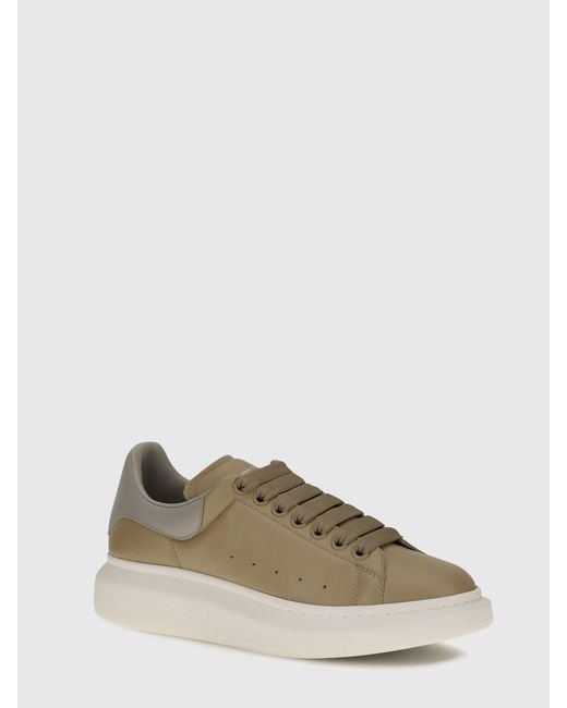 McQueen Multicolor Oversize Bicolor Calfskin Sneakers Alexander With Chunky Sole for men