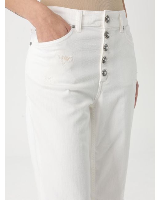Dondup White Jeans