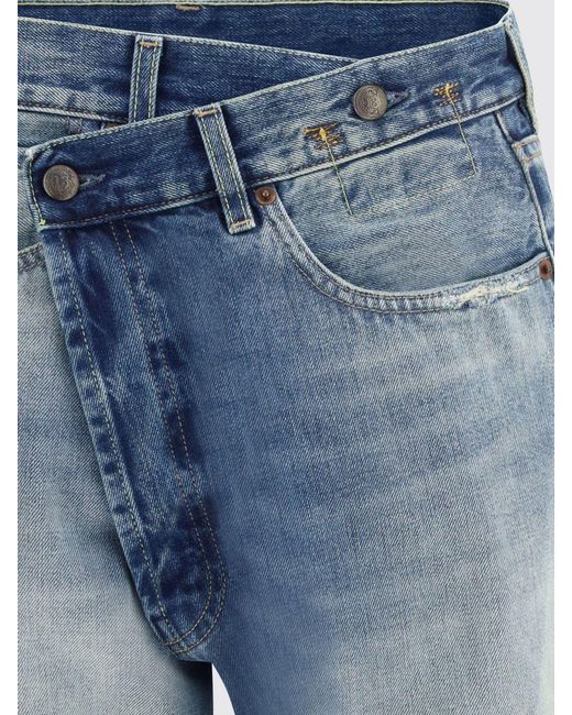 R13 Blue Cropped Denim Jeans