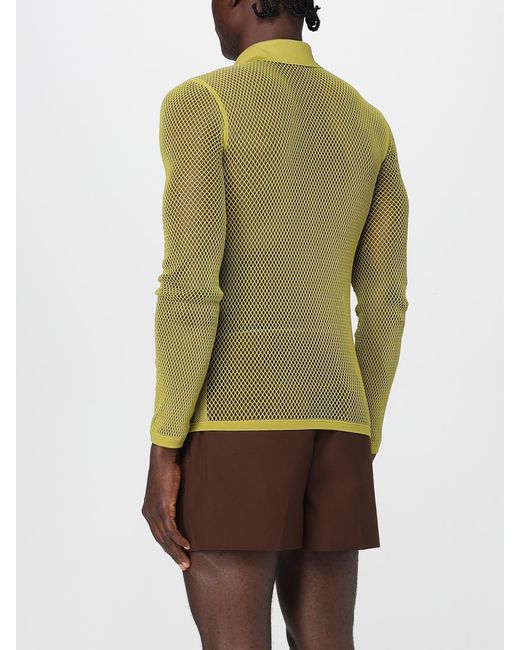 Gucci Pistaziengrünes Poloshirt Aus Perforiertem Funktionsstrick in Yellow für Herren