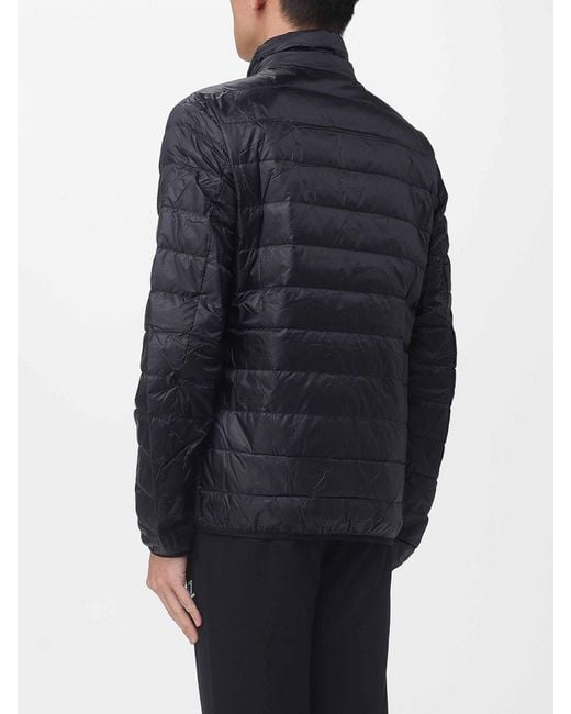 EA7 Blue Light Nylon Down Jacket With Logo for men