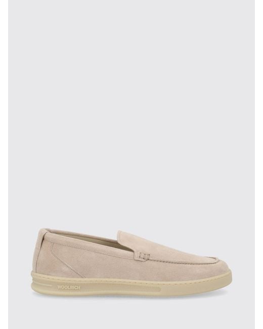 Woolrich Natural Suede Loafers for men