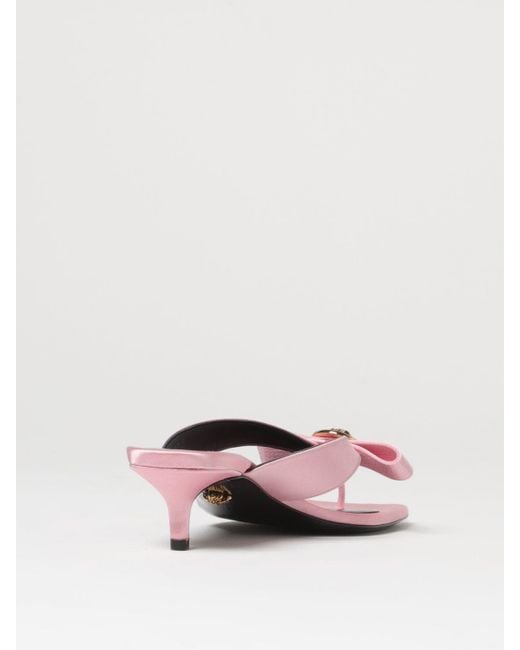 Versace Pink Heeled Sandals