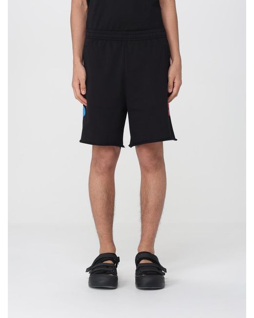 Barrow Black Cotton Jogging Shorts for men