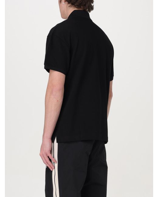 Palm Angels Black Classic Pique Polo Shirt for men