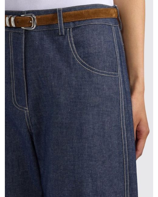 Liviana Conti Blue Leon Cotton Blend Jeans