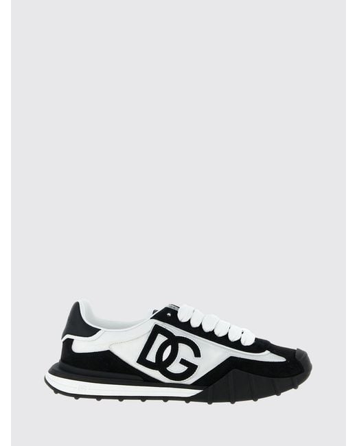 Dolce & Gabbana White Dolce &Amp Gabbana Dg Athletic Suede And Nylon Sneakers for men