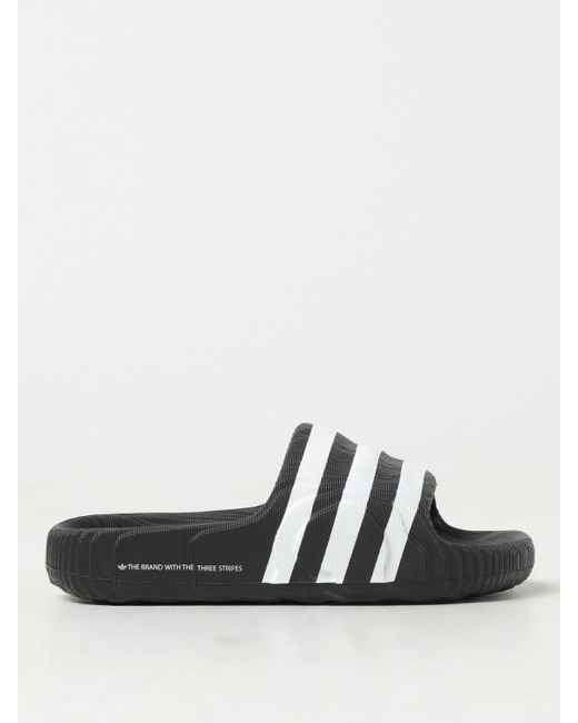 Adidas Originals Black 'adilette 22' Slides,