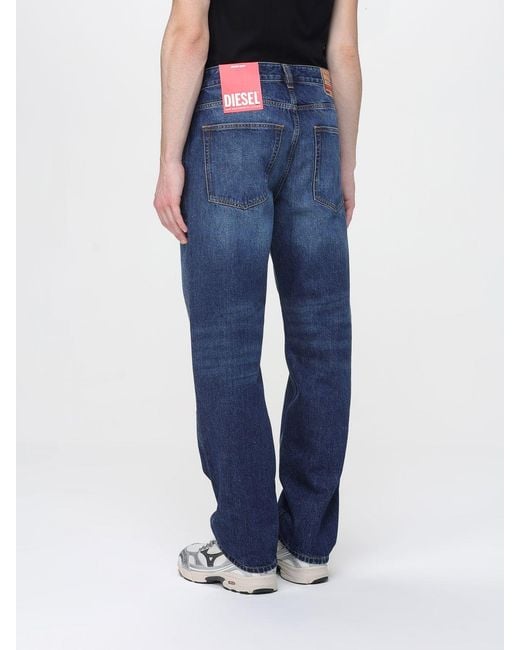 DIESEL Blue Trousers for men