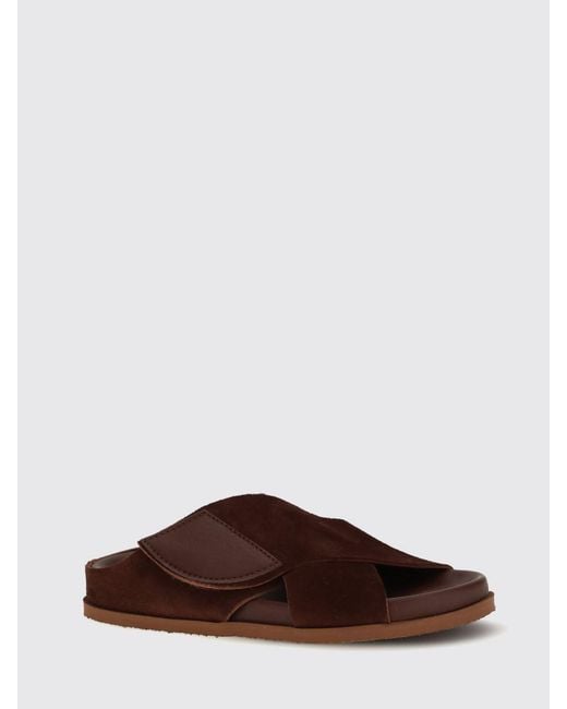 Pedro Garcia Brown Dana Suede Sandal