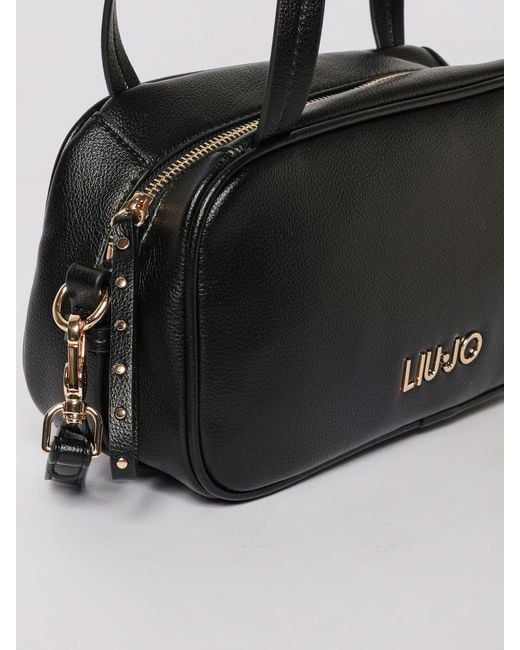 Liu Jo Black Arezu Grained Synthetic Leather Bag