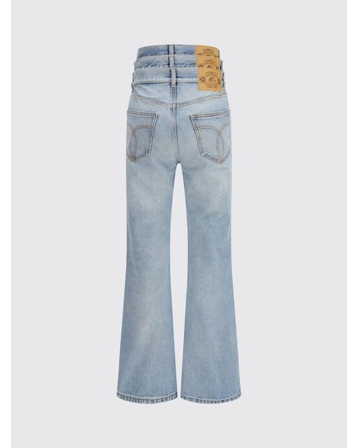Fiorucci Blue Triple Waist Denim Jeans
