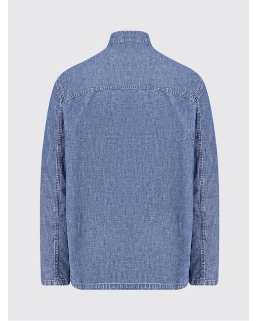 Valentino Blue Cotton Denim Saharan Jacket for men